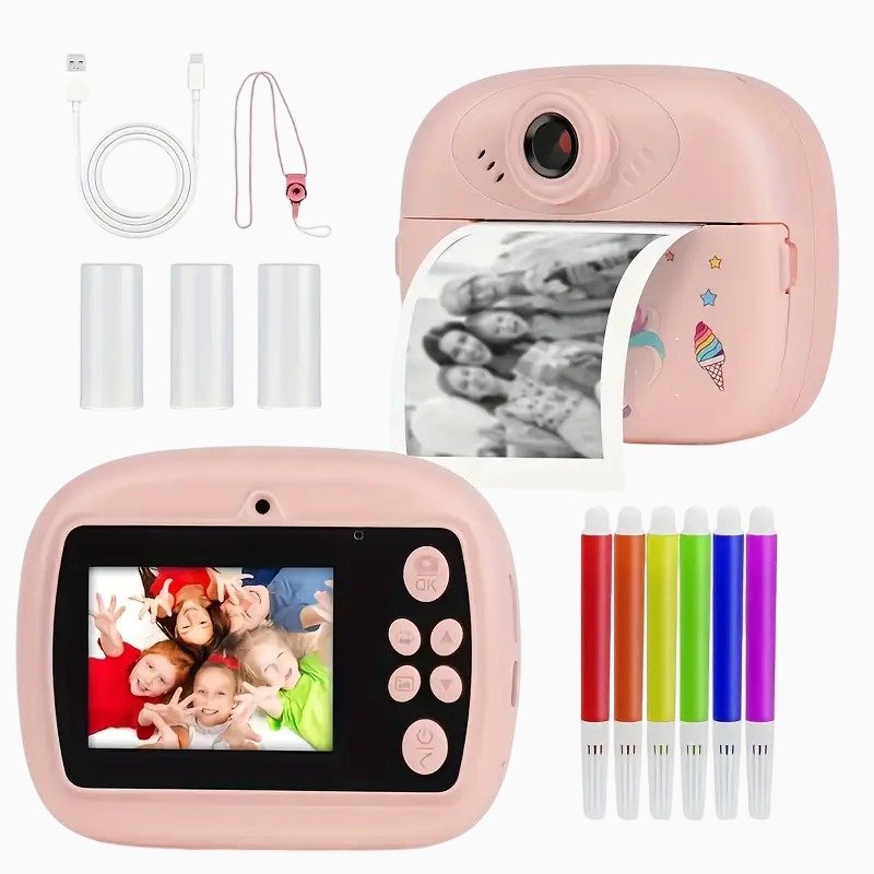 IMG-20260122-WA0063 Kids' Instant Print Digital Camera – Zero-Ink Thermal Photo Printer for Children - Image 1