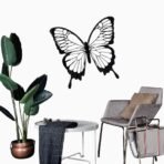 Floral Butterfly Geometric Wall Art – Precision Laser-Cut Decorative Wall Hanging - Image 2