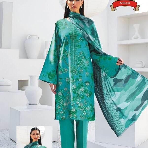 Women's Premium 3 Piece Printed Lawn Suit with Chiffon Dupatta | Unstitched Summer Collection