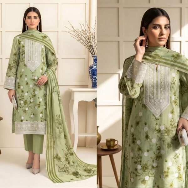 Luxury Air jet Slub Lawn Print Shirt Air jet Slub Lawn Print Dupatta Digital Air jet Slub Lawn Print Trouser 🥰❤️