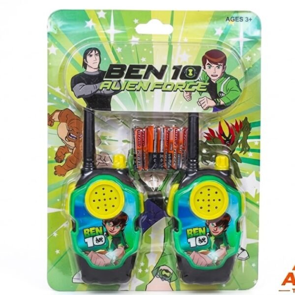 Ben 10 Walkie Talkie Set for Kids – Battery Operated Intercom Toy Set for Boys