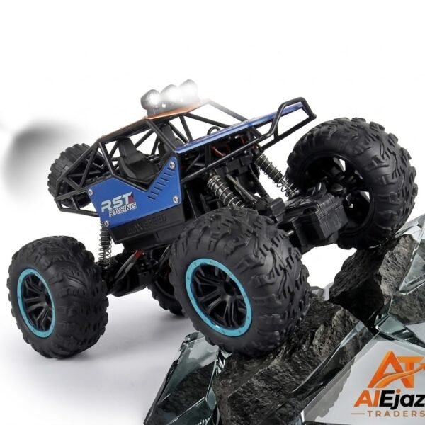 Remote Control Monster Truck Toy for Kids – 4WD Off-Road RC Rock Crawler Car with LED Lights
