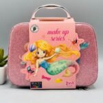 Mermaid Makeup Kit Box for Girls – Washable Real Beauty Makeup & Jewelry Set Carry Case
