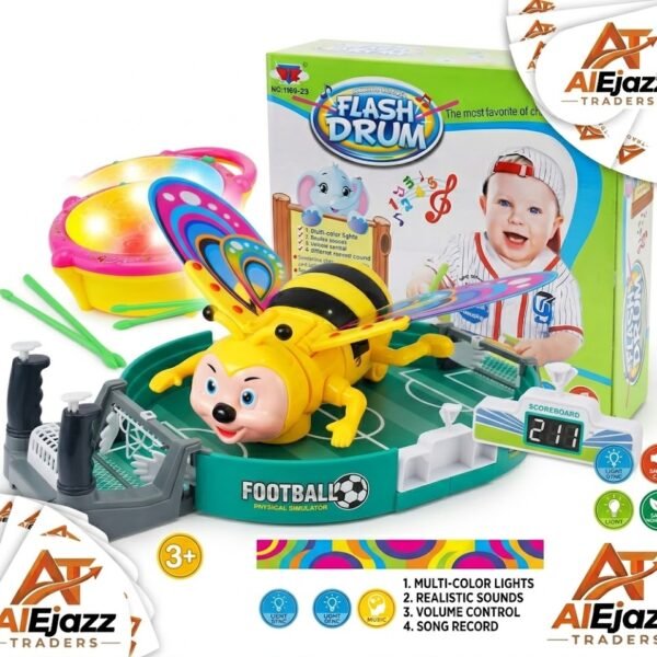 Dancing Little Bee Toy for Kids – Electric Musical Honey Bee Toy with Flashing 3D Lights