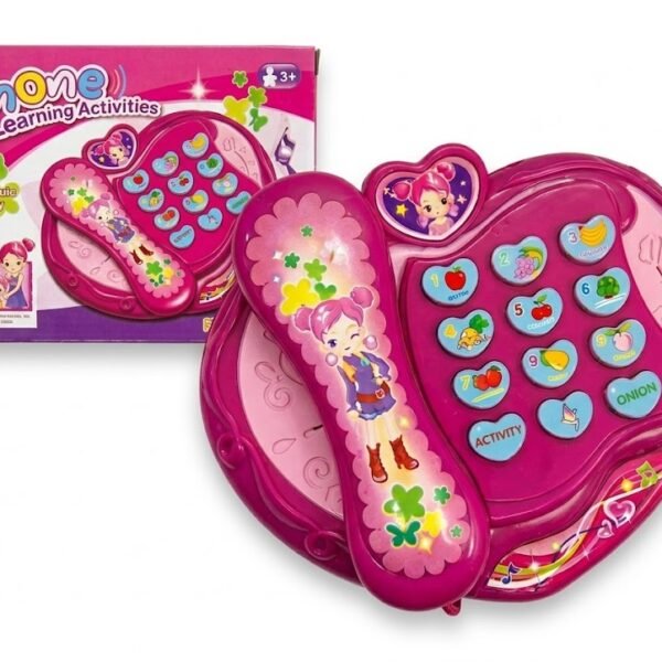Kids Musical Telephone Toy for Girls – Educational Telephone Learning Toy Set